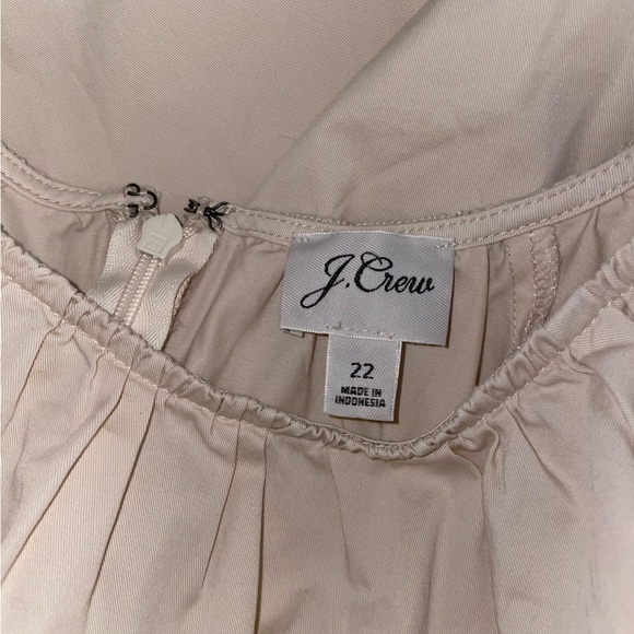 J Crew Puff Sleeve Side Cut-out Mini Dress in Lightweight Chino - Picture 10 of 10